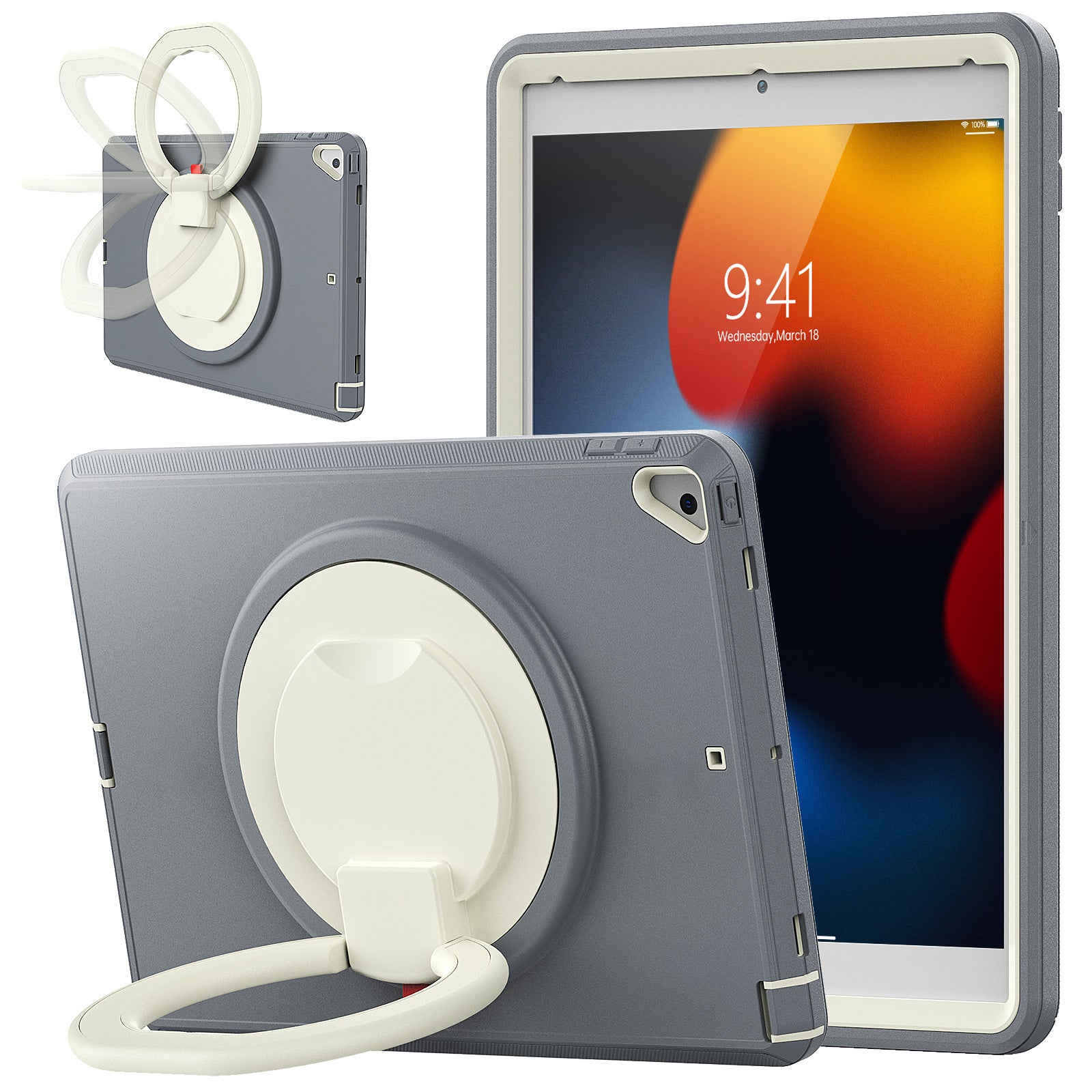 For iPad 10.2 (2021) (2020) (2019) Case PC TPU Handle Grip Kickstand Tablet Protective Cover For iPad 10.2 (2021) (2020) (2019) Case PC TPU Handle Grip Kickstand Tablet Protective Cover